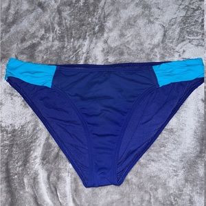 Tommy Bahama Blue Two Tone Bikini Bottoms